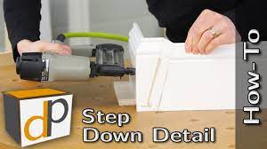 how to make a baseboard step down
