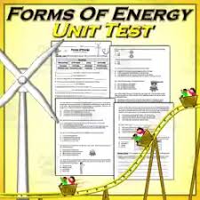 forms of energy unit essment by