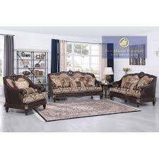 1859 traditional sofa set color walnut