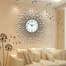 Modern Wall Clock Luxury Large Round