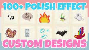 polishing effect custom designs in