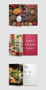 Modern Indesign Cookbook Template Cookbook Recipebook Brochure