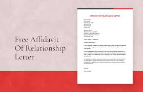 affidavit of relationship letter in ms
