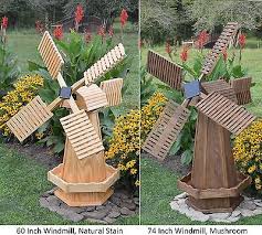 Amish Made Wooden Dutch Windmill Yard
