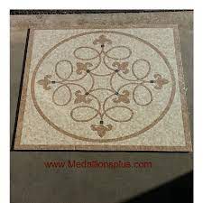 floor medallions on tile mosaic