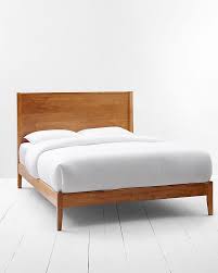 Archer Midcentury Modern Maple Wood Bed