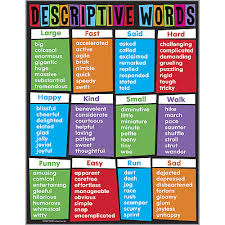 Descriptive Words Chart