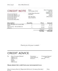 Sample Of Credit Memo Credit Note Invoice Template Credit Memo
