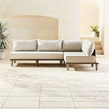 Wood Modern Outdoor Sectional Sofa