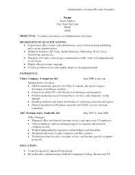 Project Manager Description For Resume Marketing Admin Assistant Job