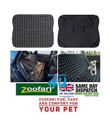 Zoofari Car Rear Back Seat Cover Pet