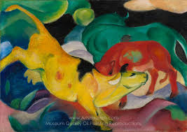 Franz Marc The Yellow Cow Painting