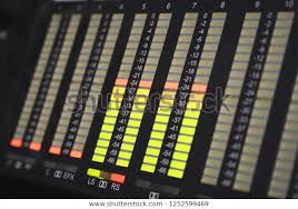 Audio Decibel Level Indicator Panel Stock Photo Edit Now