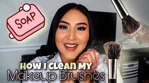 how i clean my makeup brushes dove