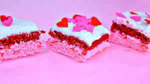 red velvet strawberry cake baking