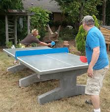 Diy concrete ping pong table : Outdoor Table Tennis Tables