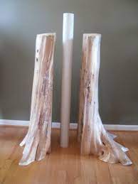 Rustic Cedar Log Basement Pole Covers