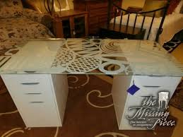 double pedestal ikea writing desk with