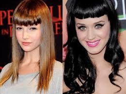 Styling bangs hair for oval faced women. Breton Pin Up Hairstyles With Bangs