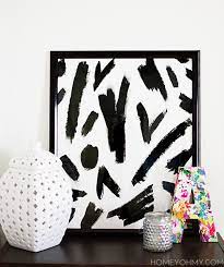 Diy Abstract Black And White Art