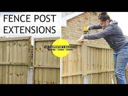 Fitting Fence Post Extensions Above