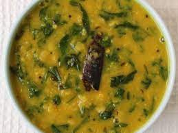 make spinach dal with instant pot or