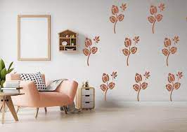 Beautiful Flower Stencil For Wall