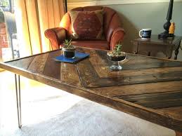 Chevron Pallet Coffee Table With
