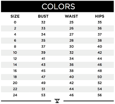 Scala Dress Size Chart Fashion Dresses