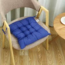 Dining chair seat covers with ties. Car Or Indoor Use Office Chair Pad Seat Cushion With Ties Super Soft Thicken Dining Chair Pads Pillow For Kitchen Blue 1pcs Home Chair Pads Home Urbytus Com