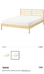 Ikea Tarva Queen Bed Frame Lonset
