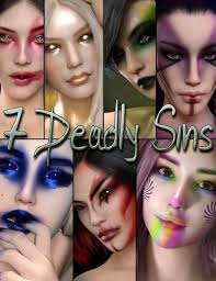 7 deadly sins bundle 3d models for