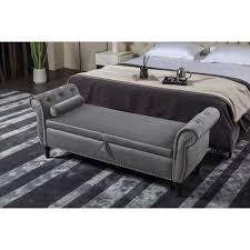 jasmoder modern grey velvet small sofa