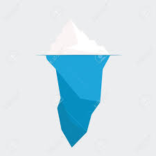 Iceberg Diagram Vector Illustration Ice Berg Icon