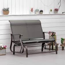 Double Glider Bench With Mesh Seat