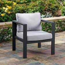 Grey Cushions Patio Furniture Piece