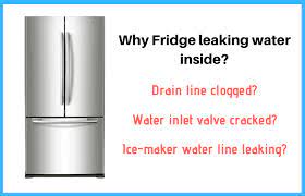fridge leaking water inside