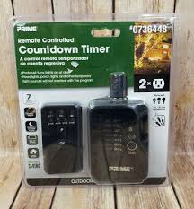 prime remote controlled countdown timer
