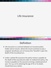 Coverage for your entire life. Lecture 6 Life Insurance Life Insurance Insurance