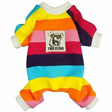 Fitwarm Rainbow Pet Clothes For Dog Pajamas Coats Cat Jumpsuit Pjs Velvet Xxl Ebay