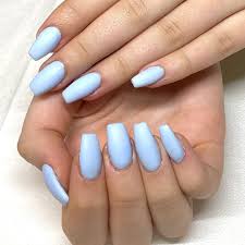 For a simple effect on your nails, paint your nails acrylic pastel orange. Updated 55 Blissful Baby Blue Acrylic Nails August 2020