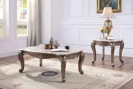 Jayceon Marble Top Coffee Table Set