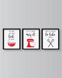 red kitchen wall art red dining room