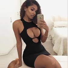 2019 Newest Hot Women's Bandage Bodycon Sleeveless Evening Party Club Mini  Dress Open Breast Solid Sexy Dress - Dresses - AliExpress