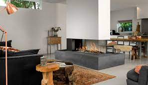 Gas Fireplace Room Divider 3