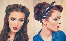 retro pin up style hair tutorials by