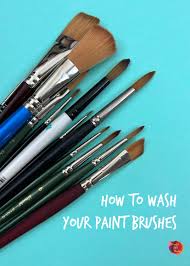 how to wash your paint brushes