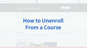 unenroll from courses in a learning program