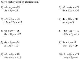 Solve Each System By Elimination