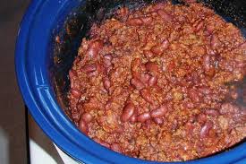 crock pot chili con carne with beans